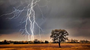 बिजली गिरने