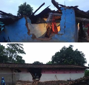 कोरबा हाथियों का उत्पात