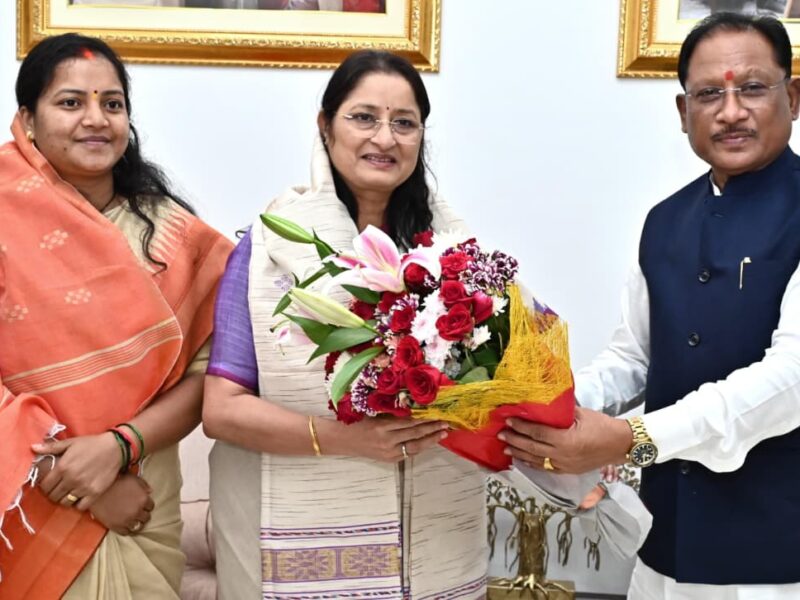 अन्नपूर्णा देवी सौजन्य भेंट विष्णु देव साय