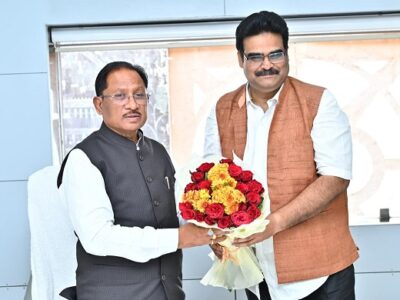 मुख्यमंत्री श्री विष्णु देव साय से आंध्र प्रदेश सरकार के प्रतिनिधिमंडल ने की सौजन्य भेंट