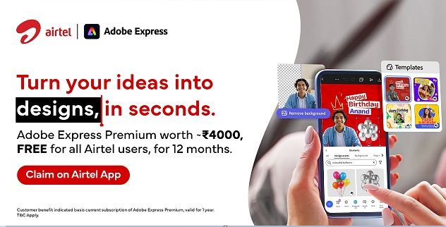 Airtel Adobe Express Offer