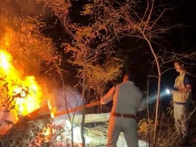 होली के दिन भी वनों की सुरक्षा में जुटे रहे वनकर्मी