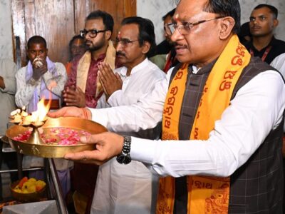 मुख्यमंत्री श्री विष्णु देव साय ने जगन्नाथ मंदिर में की पूजा-अर्चना