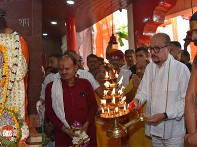 हनुमान जन्मोत्सव पर स्टेशन चौक पहुंचे राज्यपाल रमेन डेका, देखें तस्वीरें