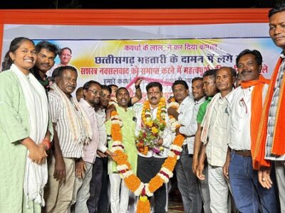 नक्सलवाद मुक्ति पर उपमुख्यमंत्री विजय शर्मा का भव्य अभिनंदन