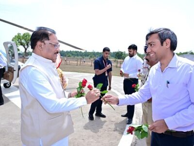 सीएम विष्णुदेव साय बगिया पहुंचे, तोखन साहू और रामविचार नेताम रहे साथ