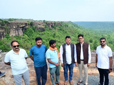 वित्त मंत्री ओपी चौधरी ने मटनार बैराज परियोजना का निरीक्षण किया
