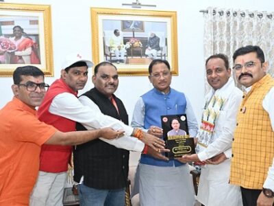 मुख्यमंत्री साय से भारतीय रेडक्रास सोसायटी प्रतिनिधिमंडल की सौजन्य भेंट