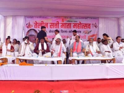 लोरमी तेलीन सत्ती माता महोत्सव: उप मुख्यमंत्री अरुण साव शामिल