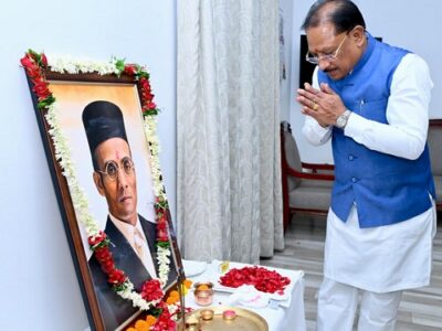 मुख्यमंत्री ने स्वातंत्र्यवीर विनायक दामोदर सावरकर की जयंती पर किया नमन
