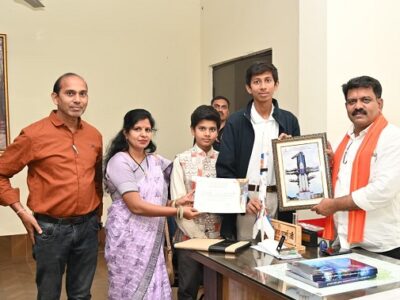 इसरो के युविका कार्यक्रम में चयनित अभिषेक से मिले विजय शर्मा, दी शुभकामनाएं