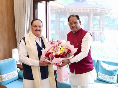केंद्रीय स्वास्थ्य मंत्री जेपी नड्डा से मिले मुख्यमंत्री विष्णुदेव साय