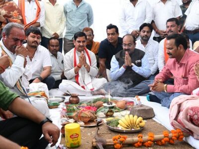 केंद्रीय राज्य मंत्री श्री तोखन साहू और अरुण साव ने 10 करोड़ के कार्यों का किया भूमिपूजन