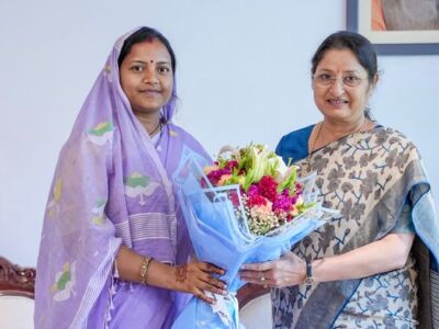 केंद्रीय महिला एवं बाल विकास मंत्री श्रीमती अन्नपूर्णा देवी से महिला एवं बाल विकास