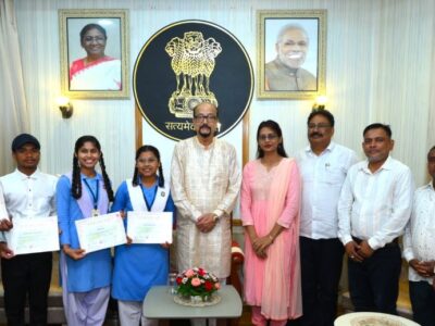 जापान से लौटे इंस्पायर मानक छात्र रायपुर में सम्मानित