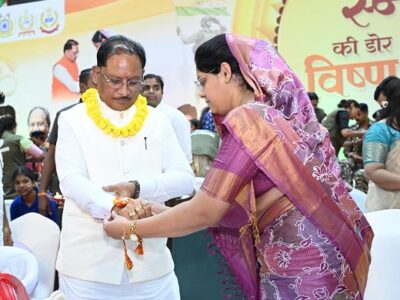 बहनों ने बांधी स्नेह की डोर, ‘विष्णु भैया’ ने दिया सुरक्षा और सम्मान का भरोसा