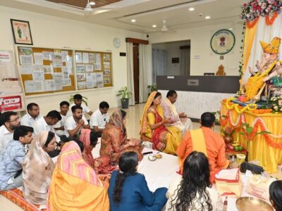 रामविचार नेताम के शासकीय निवास में विधि-विधान से हुई भगवान श्री गणेश की स्थापना